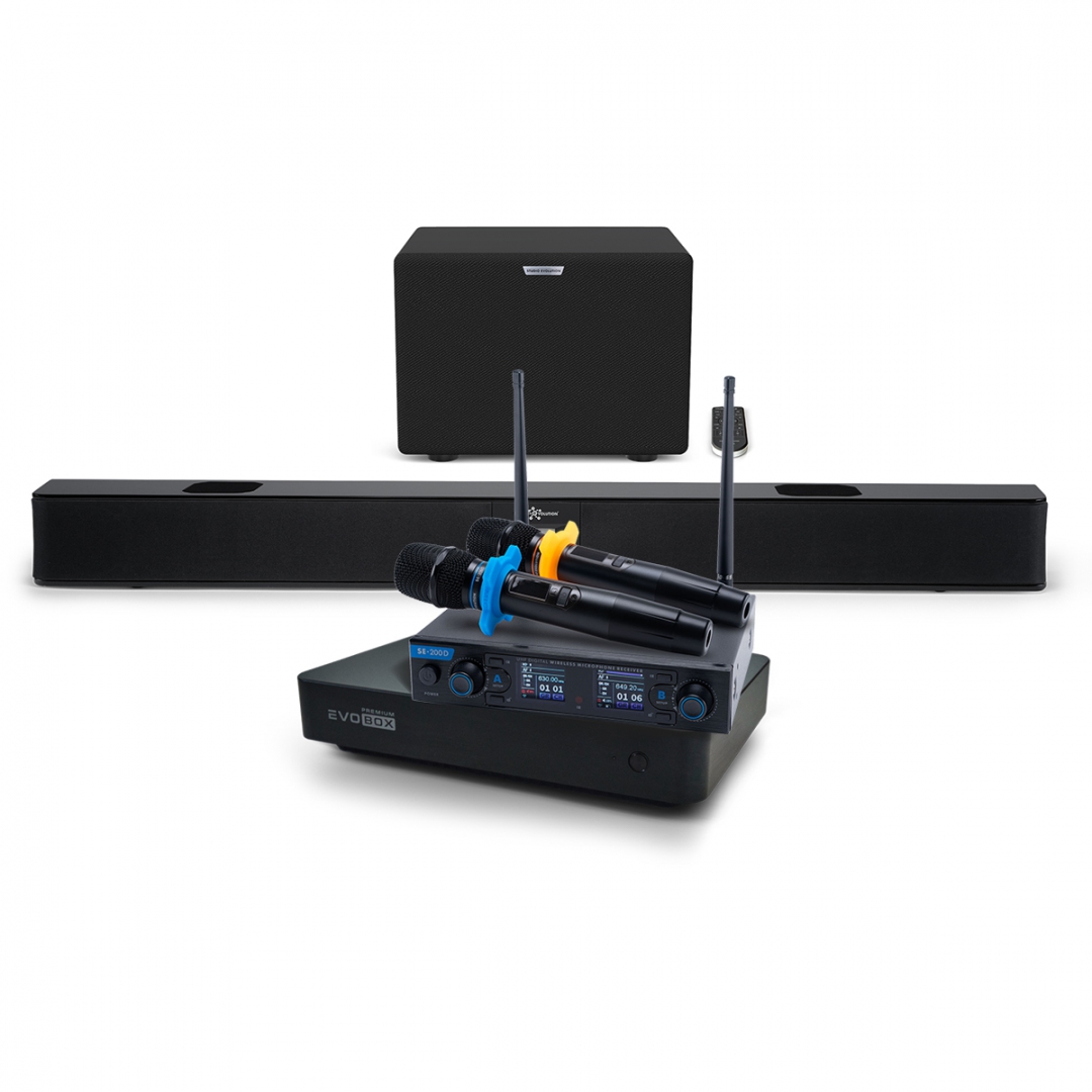 Hi-End караоке-система EVOBOX Premium + EvoSoundBar (саундбар с караоке) в Чехове