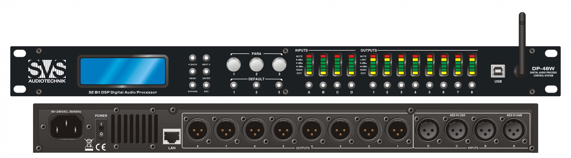 SVS Audiotechnik DP-48W Цифровой процессор: 4 входа 8 выходов в Чехове