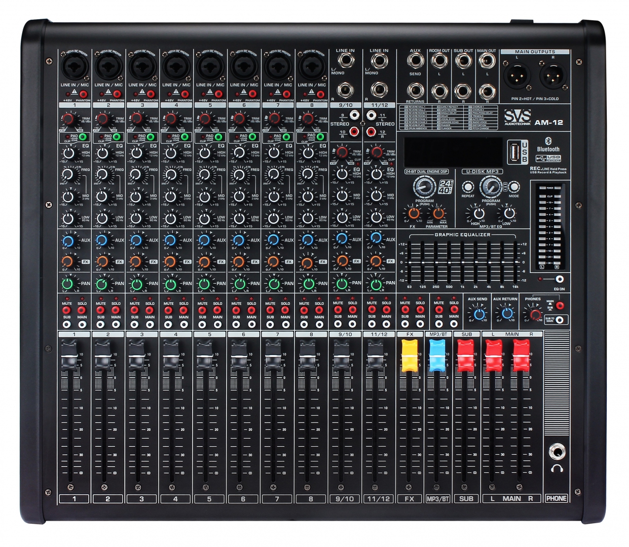 SVS Audiotechnik mixers AM-12 Микшерный пульт аналоговый, 12-канальный в Чехове