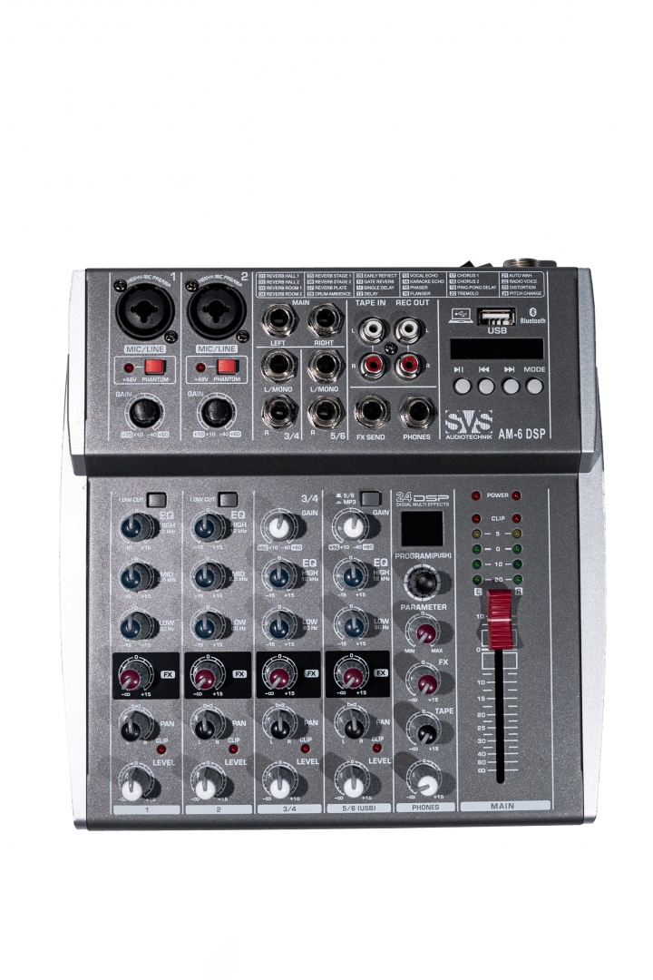 SVS Audiotechnik mixers AM-6 DSP Микшерный пульт аналоговый, 6-канальный SVS Audiotechnik mixers в Чехове